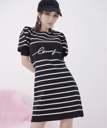 eimy istoire eimy 클래식 보더 원피스 블랙