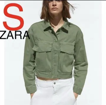 ZARA 밀리터리 밀리터리 자켓 자켓 카키 S