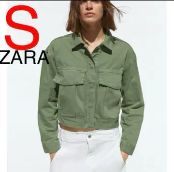 ZARA 밀리터리 밀리터리 자켓 자켓 카키 S