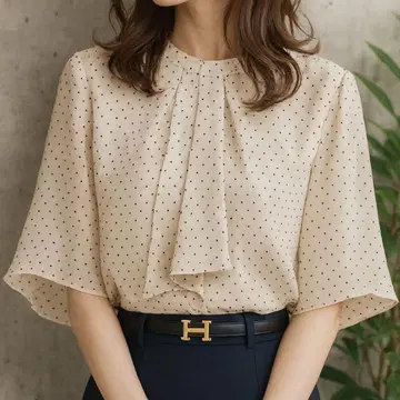 Natural Beauty Basic 올 패턴 블라우스