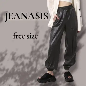 [ 미사용 ] JEANASIS 시레 조거 팬츠 스타일리시 프리 사이즈