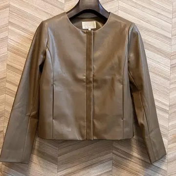 BEAMS HEART 브라운 노카라 자켓 M