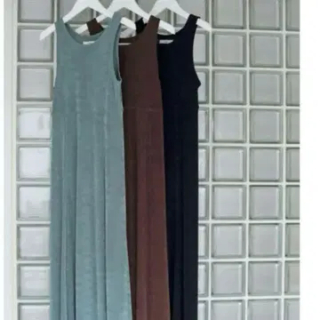 anuke 저지 맥시 원피스 블랙