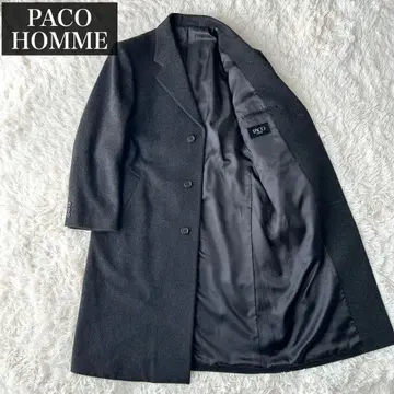 새상품급 PACO HOMME 파코오무 체스터 코트 캐시미어 혼방 울