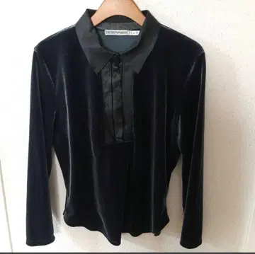 레어 EMPORIO ARMANI VINTAGE 벨로아 원단 상의