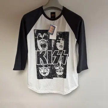 KISS 래글런 7부 기장 T셔츠