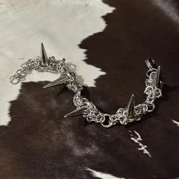 handmade bracelet chainmail vintage edgy