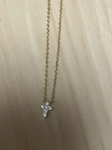 MAL. 레레레 씨 방송 실버 925/크로스 목걸이 골드