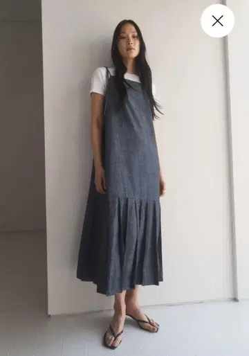 [ 새상품급 ] H&M 데님 A라인 원피스