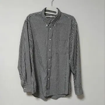 The North Face 깅엄 체크 셔츠 XL 블랙
