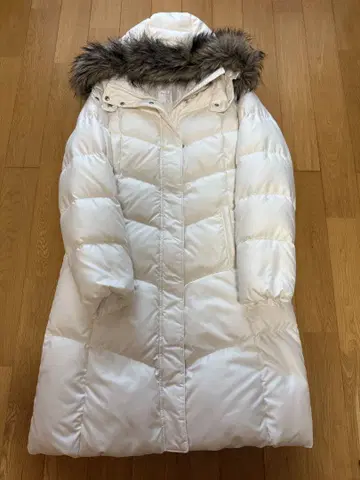 유니클로 UNIQLO 프리미엄 화이트 롱 다운 코트