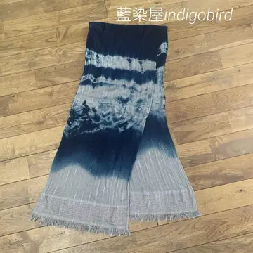 새상품 네이비 나염 머플러 SAWA