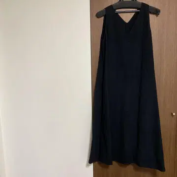요건 레일 코튼 린넨 롱 원피스