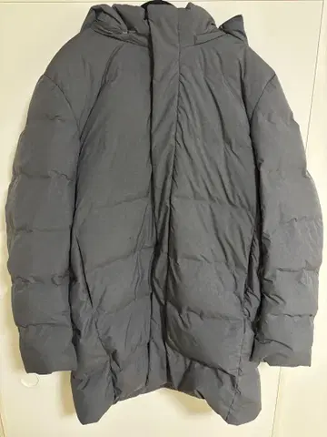 UNIQLO 후드 부착 다운 자켓 XL 그레이