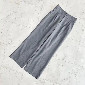 새상품급 유나이티드 애로우즈 와이드 팬츠 여성용 그레이 36