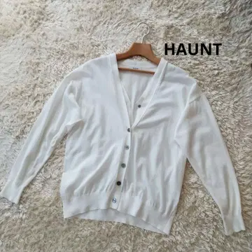 HAUNT 더블 버튼 가디건 다이칸야마 화이트 프리 사이즈