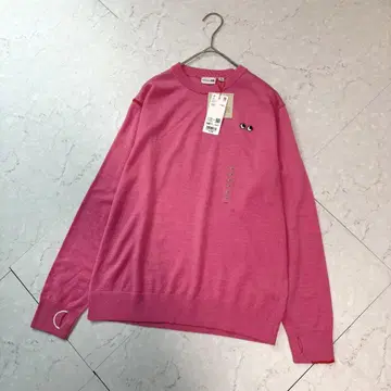 새상품 유니클로 안야 힌드마치 메리노 크루넥 스웨터 160 핑크