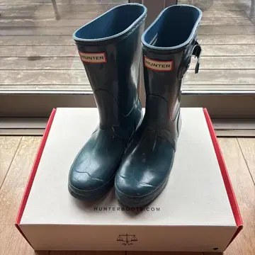 헌터 HUNTER 여성용 레인슈즈 장화 블루 네이비 23cm