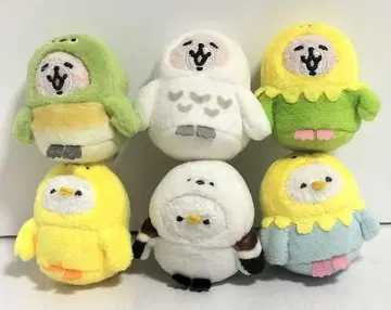 피스케와 토끼 봉제 인형 마스코트 카나헤이와 작은 동물 새 세트