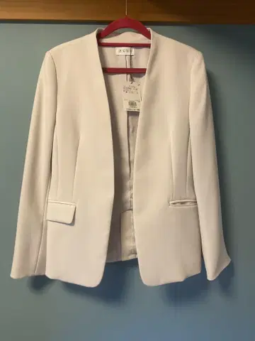 [ 플라스테 ] 노카라 자켓 아이보리