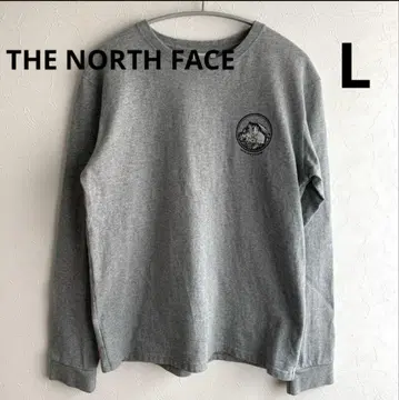 THE NORTH FACE 긴팔 티셔츠 로고 그레이 L