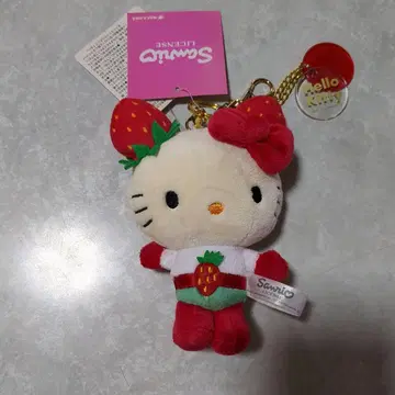 헬로키티 딸기맨 마스코트 참