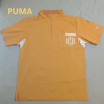 PUMA 오렌지 반팔 셔츠 M