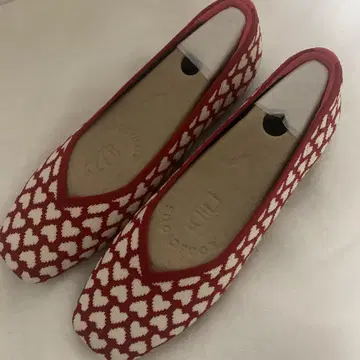 VIVALA 플랫슈즈 25.0cm 39.5 하트 무늬