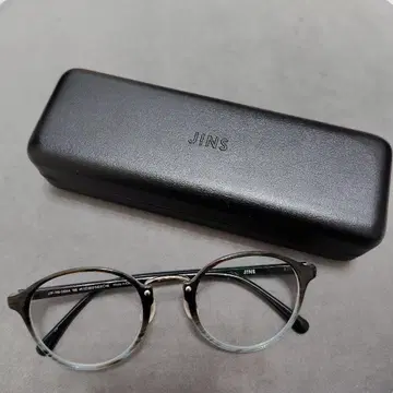 JINS 클리어 안경 무도수 케이스 & 크로스 포함