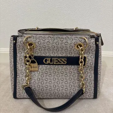 GUESS 숄더백 그레이 네이비