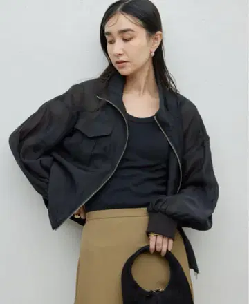 9/30 발송 GALLARDAGALANTE 시어 블루종 블랙