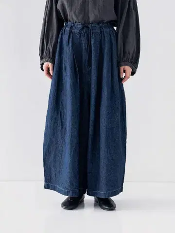 nest Robe 린넨 데님 와이드 이지 팬츠