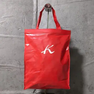 [ Kitamura ] 키타무라 레드 무지 에나멜 토트백