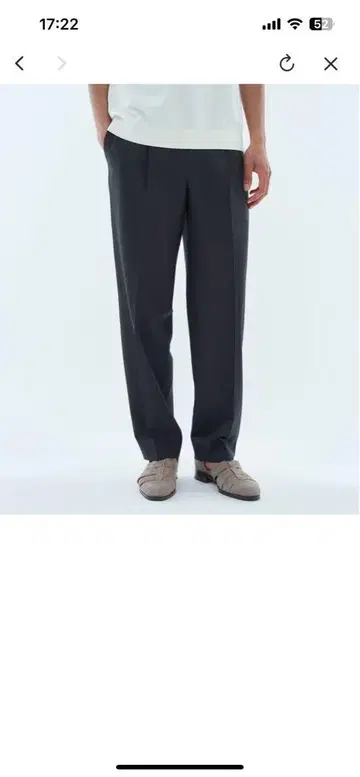 [ 에스트네이션 ] 중고품 트윌 이지 슬랙스 블랙 XL 사이즈