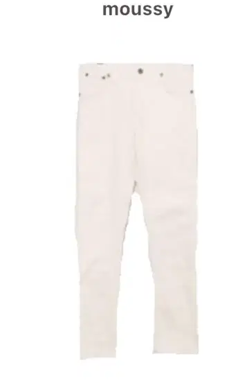 moussy 화이트 스키니 데님