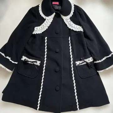 BABY 소공녀 코트 블랙 x 화이트