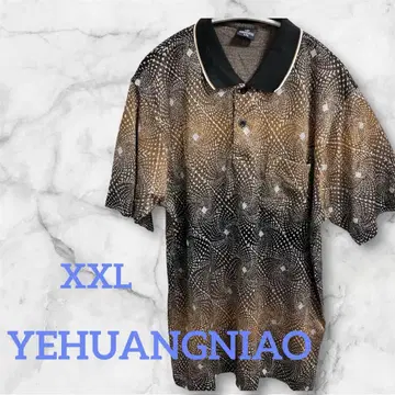 YEHUANGNIAO XXL 올 패턴 피케 셔츠 그라데이션
