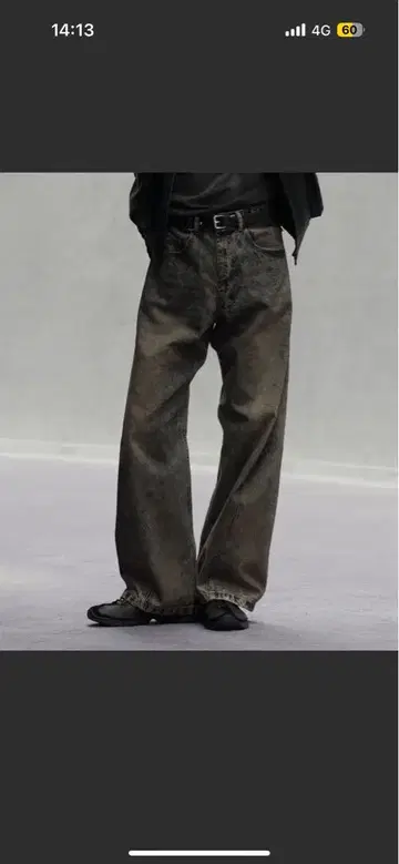 WYM LIDNM 빈티지 워시 커브 데님
