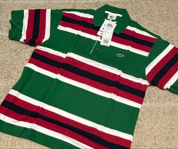 LACOSTE 스트라이프 피케 셔츠 사이즈 5(LL)