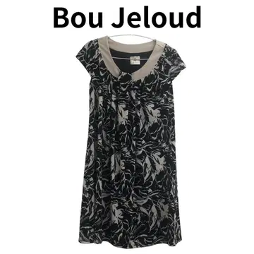 Bou Jeloud 꽃무늬 반팔 롱 원피스 페미닌 올 패턴 봄/여름
