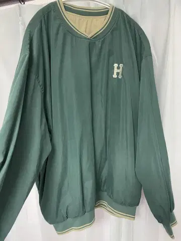오버사이즈 트레이너 그린 베이지 HUF