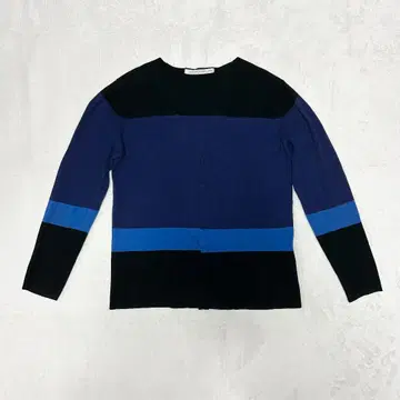 존 로렌스 설리번 바이컬러 코튼 가디건 L