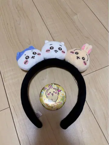 치이카와 (먼작귀) 하치와레 토끼 머리띠 토끼 캔뱃지 치이카와 파크