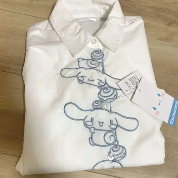 시나모롤 자수 셔츠 산리오 M 사이즈 아베일