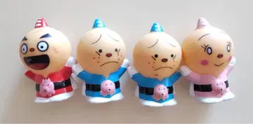 타코야키 망토맨 손가락 인형 피규어 4체 세트