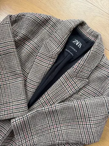 [ ZARA ] 자라 체스터 코트 체크 무늬