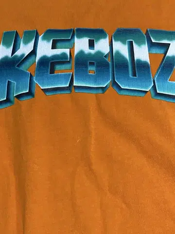 KEBOZ 그래픽 T셔츠 오렌지 L 사이즈