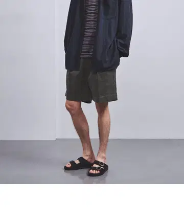 UNITED ARROWS 코듀로이 2 플리츠 숏팬츠