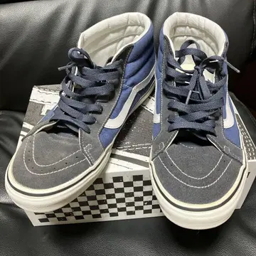 VANS SK8-MID 반스 스니커즈 미드 28cm 블루