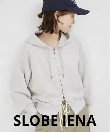 SLOBE IENA 그레이 집업 후드티